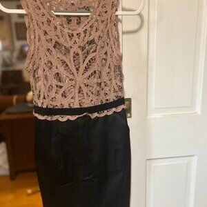 C. Puce Crocheted Dress